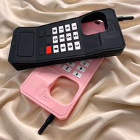 For iPhone 17ProMax 16 15 14 13 12 11 Pro Max 14 15 16 7 8 6 Plus 6s 6SPlus X XS XSMax 3D Retro Style Telephone Model Phone Case