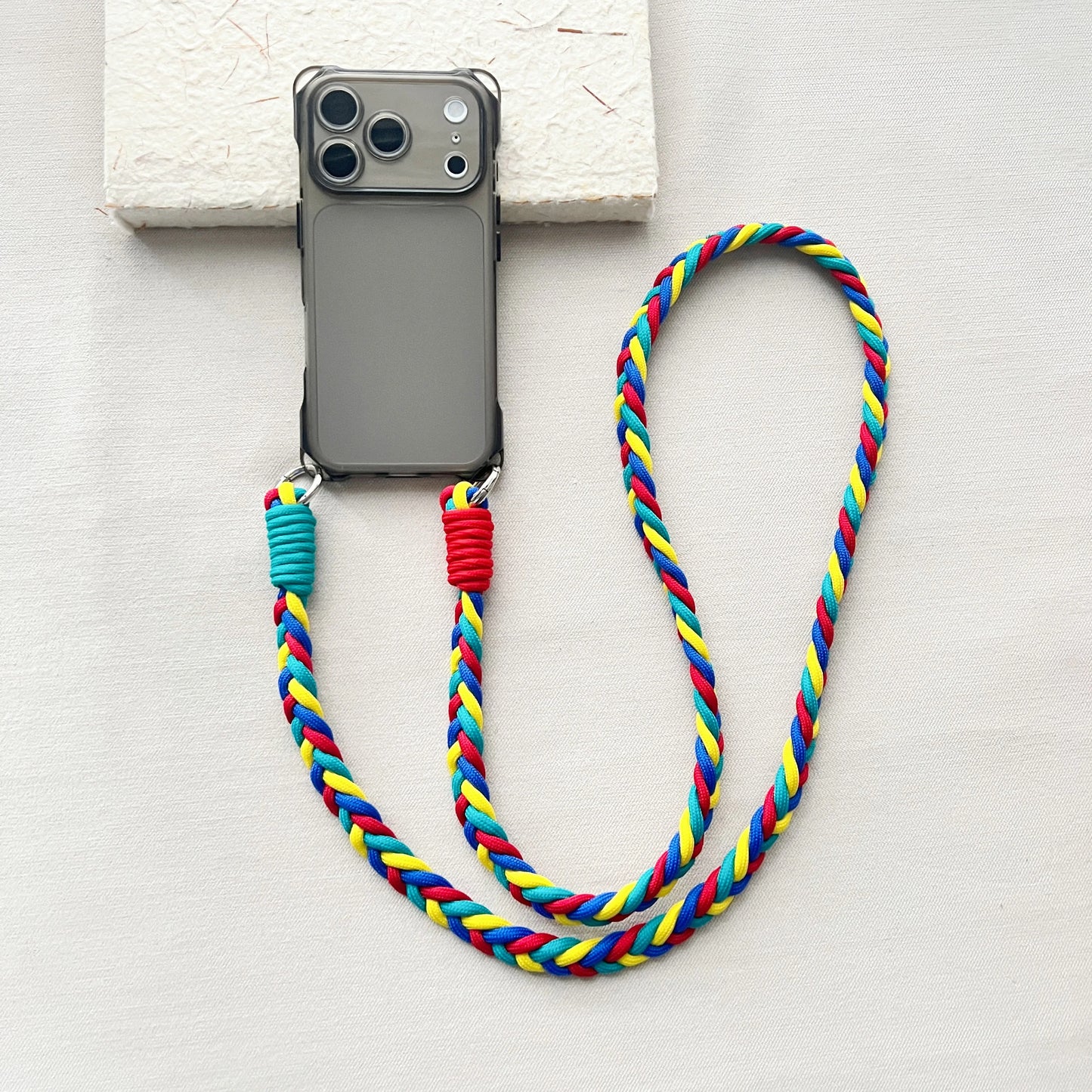 The New Braided Lanyard Phone Case Is Suitable For iPhone 17 Pro Max Strap 17 Pro Crossbody Long Rope Air Drop Protection Case