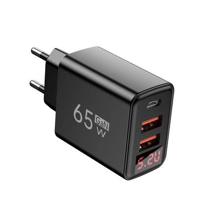 USB PD GaN 65W Fast Charger Type C Quick Charge Wall Power Adapter Mobile Phone Charger For iPhone Samsung Xiaomi EU US UK Plug