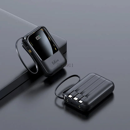 66W super fast charging with its own cable, power bank 20000mAh large-capacity mobile power supply