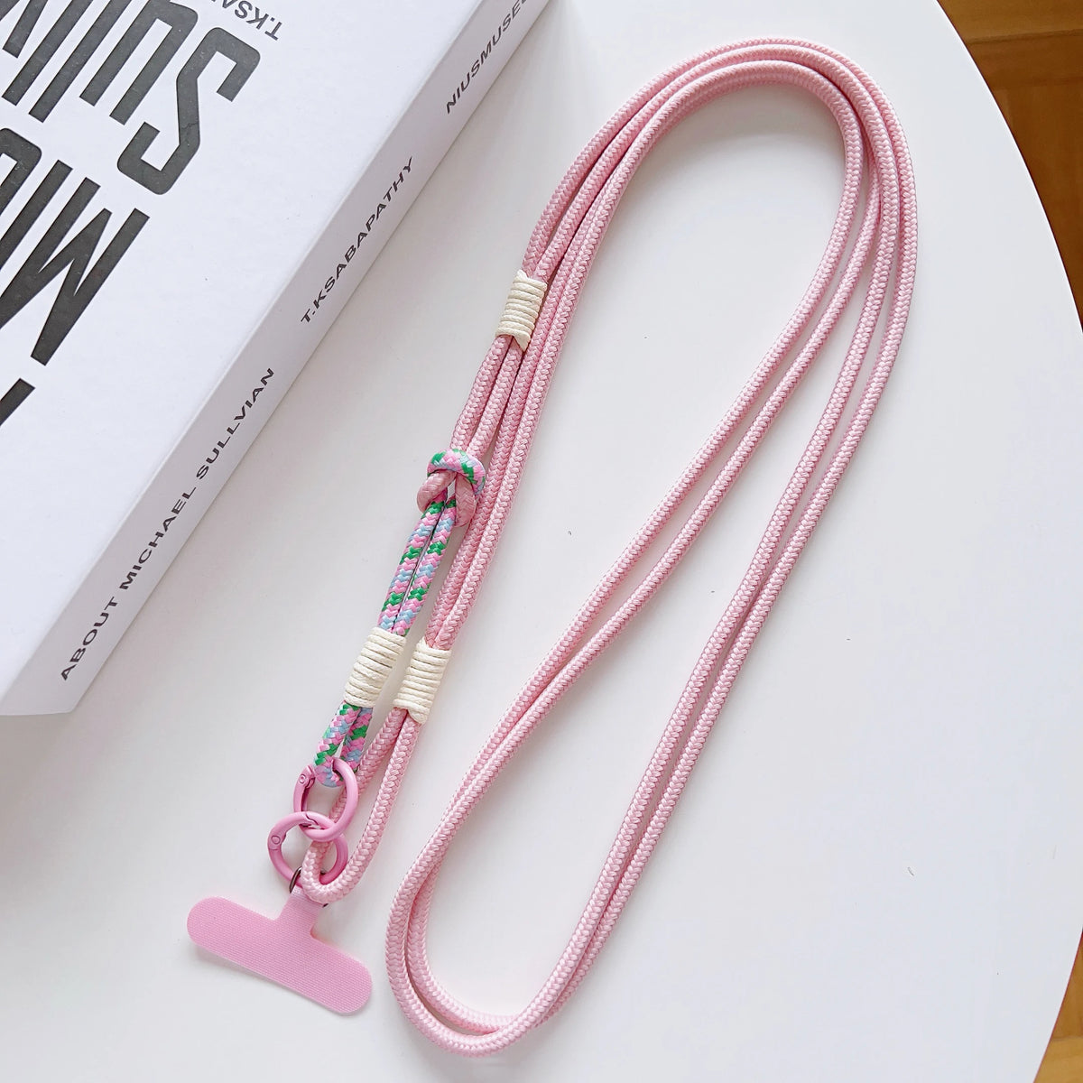 DIY 2-In-1 Mobile Phone Universal Lanyard, Crossbody Long Rope, Finger Rope, Fashionable Mixed And Matched Anti-Loss Rope