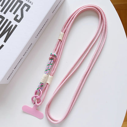 DIY 2-In-1 Mobile Phone Universal Lanyard, Crossbody Long Rope, Finger Rope, Fashionable Mixed And Matched Anti-Loss Rope
