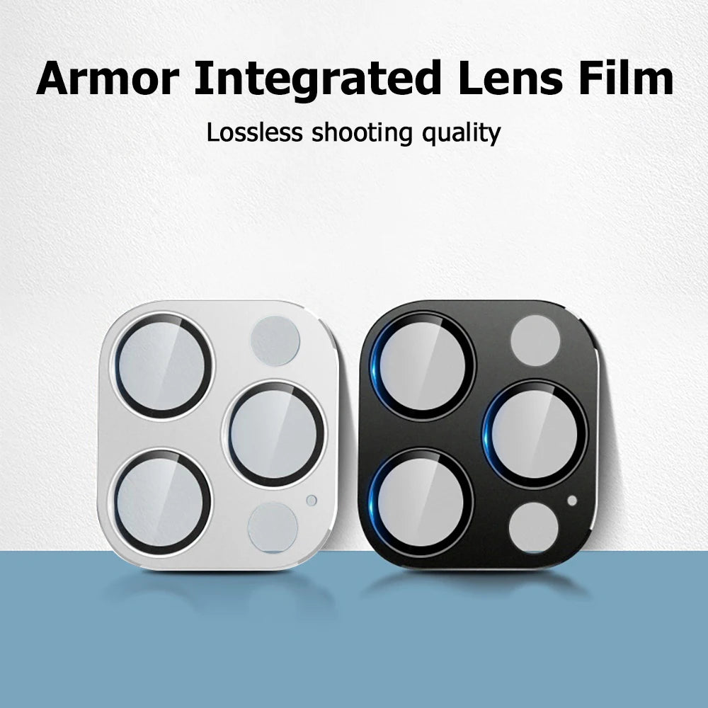 Metal Tempered Glass Cover Camera Protector For iPhone 17 Air 16 Pro Max 15 Plus 14 13 Mini 12 11 Protection Phone Accessories