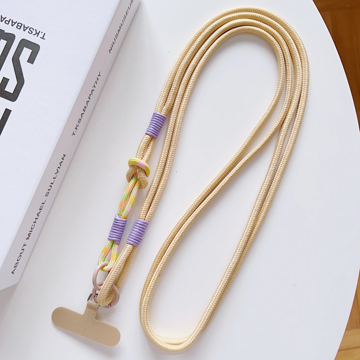 DIY 2-In-1 Mobile Phone Universal Lanyard, Crossbody Long Rope, Finger Rope, Fashionable Mixed And Matched Anti-Loss Rope