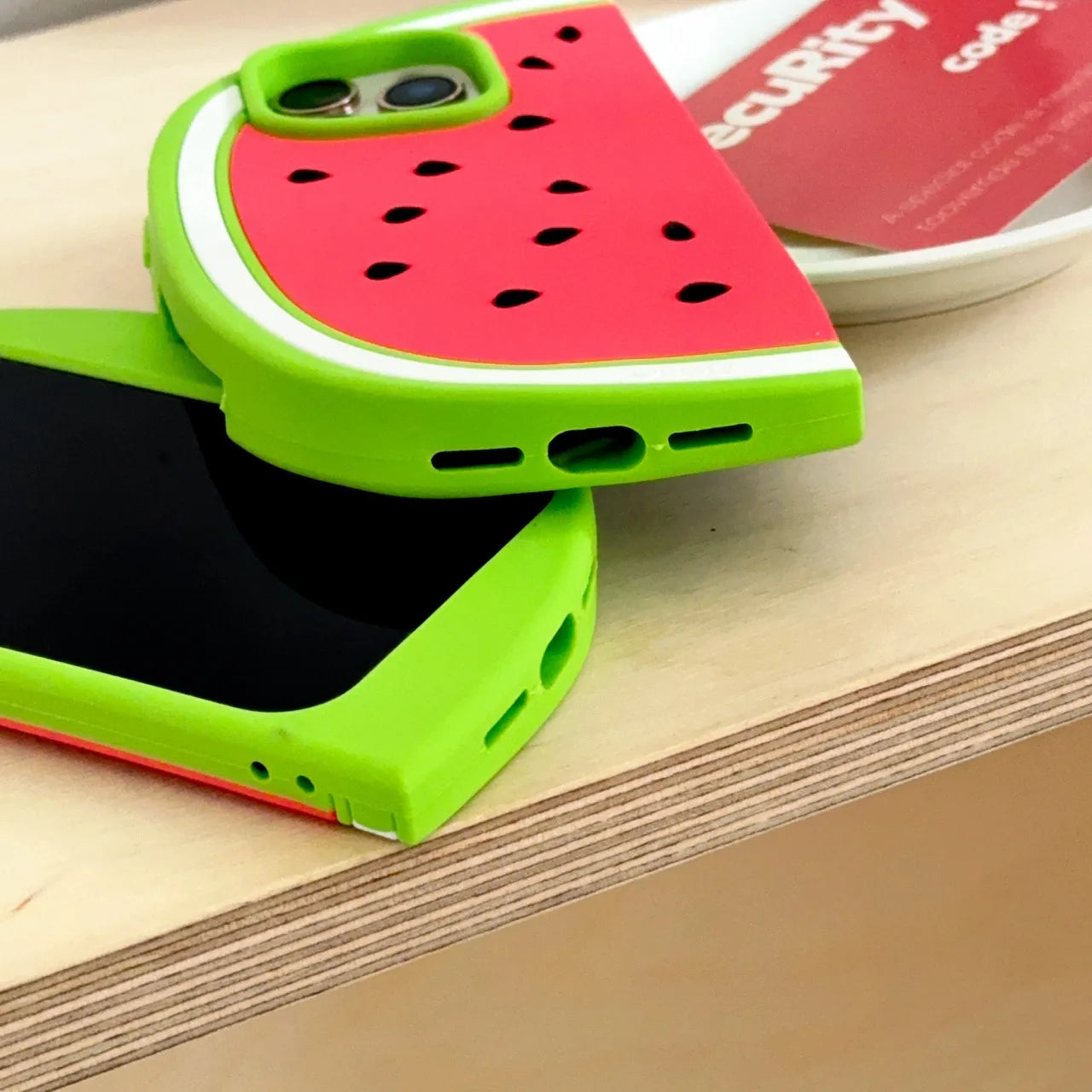 Cooling Watermelon 3D Soft Silicone Phone Case for iPhone 12/13/14/15/16 pro Max Funny Protective Back Cover Shell Skin Durable