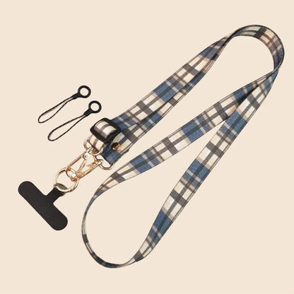 Long Crossbody Lanyard Retro Ethnic Style Adjustable Neck Phone Strap AntiLoss Nylon canvas Lanyard With Universal Clip Gaske