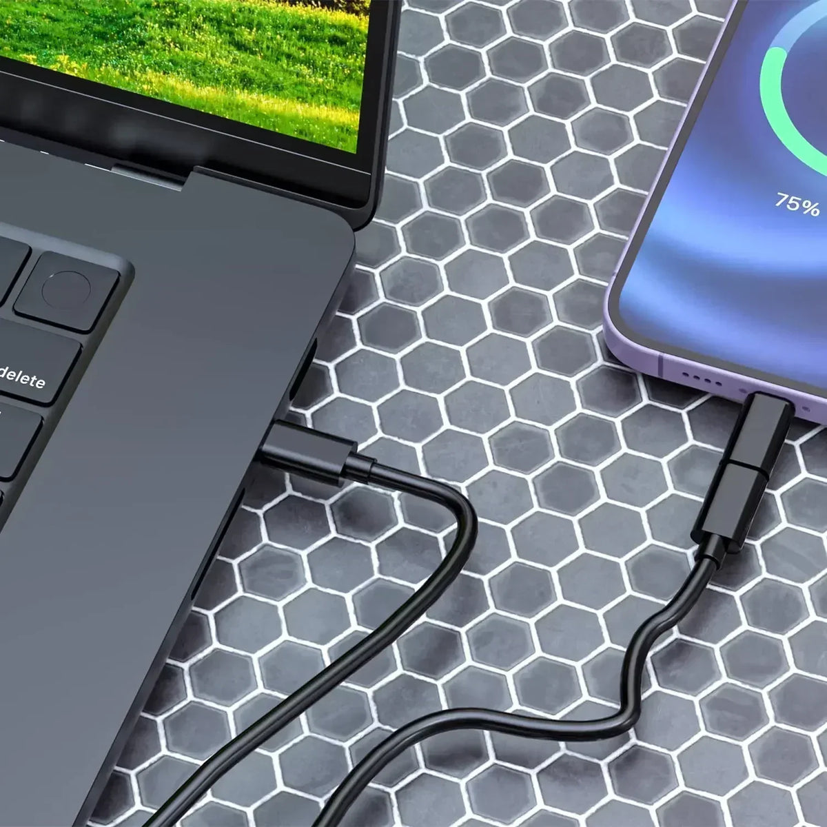 USB Type C To USB C Cable 60W 4 In 1 Mini Data Cable Set Storage Box Fast Charging Charger Mobile Phone Holder For Samsung
