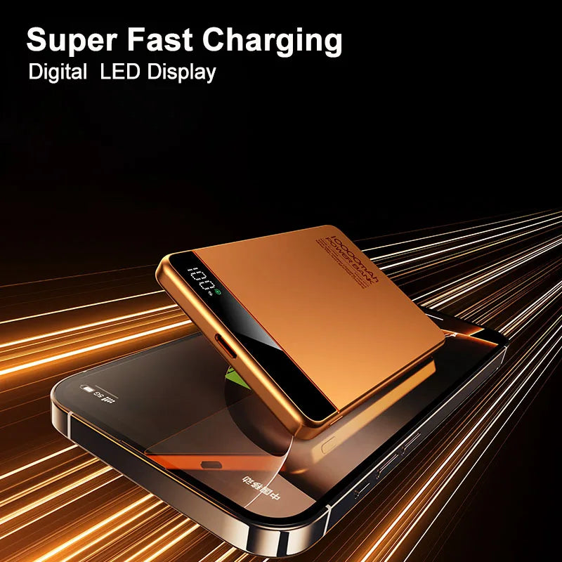 10000mAh Power Bank Super Fast PD20W Charging Magnetic Qi Wireless Charger for Magsafe iPhone 17 16 15 14 13 12 Samsung Xiaomi