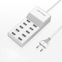 10USB ports charger station Desktop storage and organization of charging cables For Phone Watch iPad