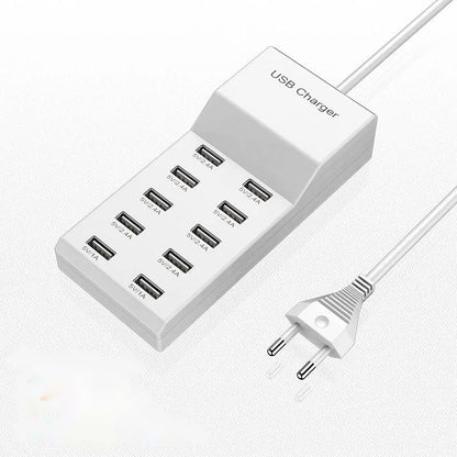 10USB ports charger station Desktop storage and organization of charging cables For Phone Watch iPad
