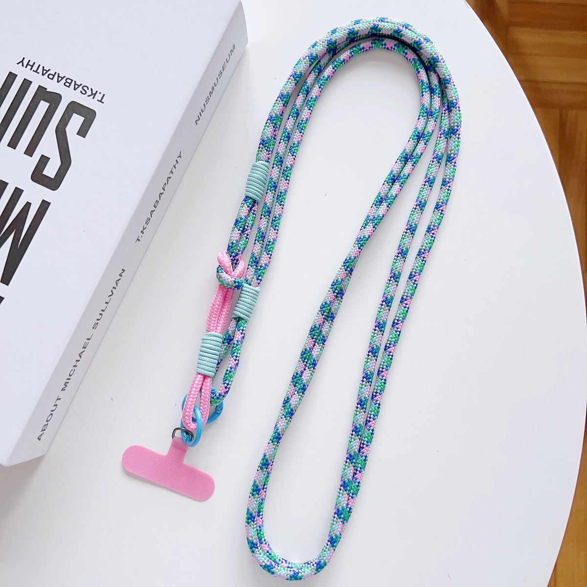 DIY 2-In-1 Mobile Phone Universal Lanyard, Crossbody Long Rope, Finger Rope, Fashionable Mixed And Matched Anti-Loss Rope