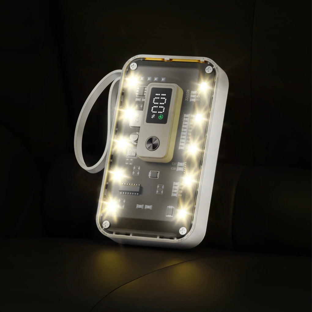 21700  Power Bank Cases Battery Storage Box Night Light USB Charge DIY Shell 21700 Battery Storage Box for iPhone Xiaomi