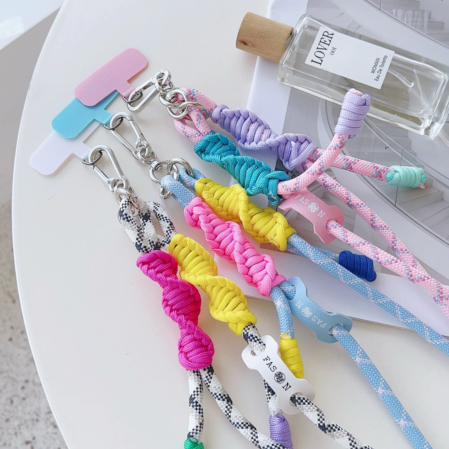 High-End Creative Hand-Woven Mobile Phone Universal Lanyard, Crossbody Long Rope, Seven-Color Shoulder Strap Anti-Loss Lanyard