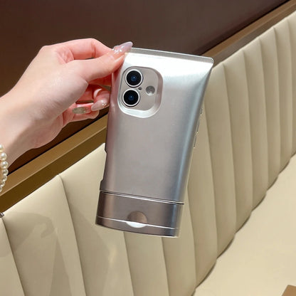 Three Dimensional Silver Facial Cleanser Suitable For Iphone 16 Pro Phone Case 15 14 All Inclusive Silicone 13 11 12