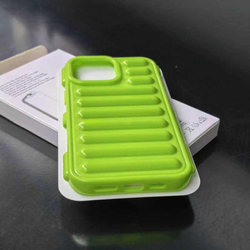 3D Capsule Air Cushion Shockproof Transparent Case For iPhone 16 15 14 13 12 11 Pro Max X XR XS Fashion Bright Color Soft Cover