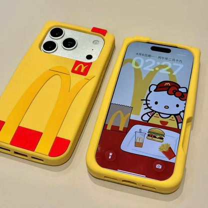 Chic M Bag Cartoon Rubber Silicon Soft Phone Case for iPhone 17 Pro 16 15 Pro Max 14 Pro 13 12 Pro Max Cover