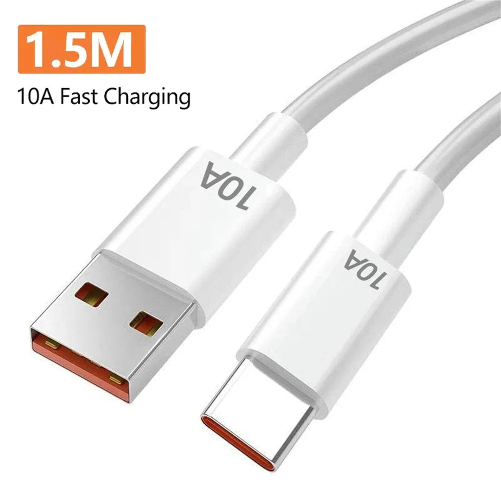 5 in 1 GaN USB C Desktop Charger 240W Fast Charge Phone Adapter 10A Type C Cable For iPhone Samsung Xiaomi EU/US/UK Plug Charger