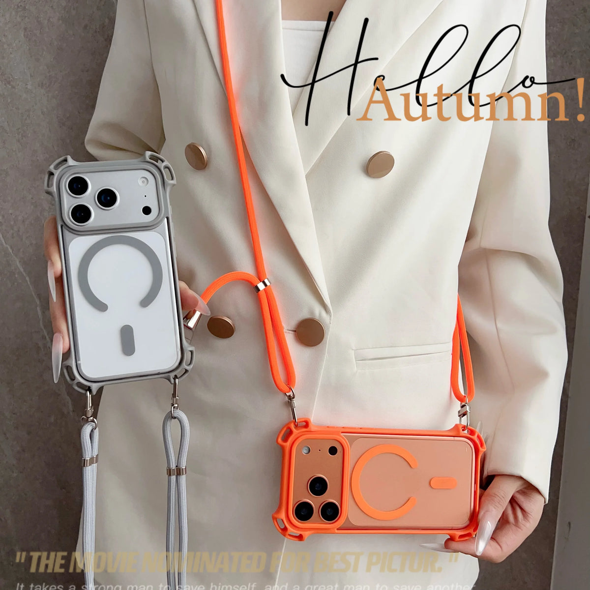 Adjustable Lanyard Phone Case Suitable For iPhone 17 Pro Max Crossbody Long Lanyard 13 16 15 14 Plus Magnetic Protective Case