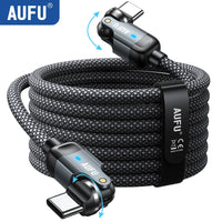 AUFU USB C Cable 60W 3A Fast Charging Cable USB C to Type C Cable for iPhone 16 15 Pro Max Samsung Galaxy S25 Ultra S24 MacBook