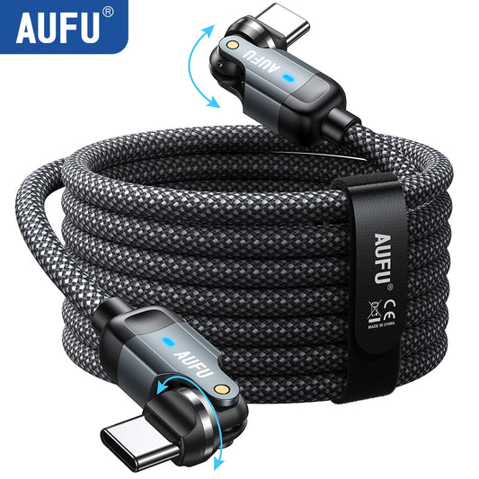 AUFU USB C Cable 60W 3A Fast Charging Cable USB C to Type C Cable for iPhone 16 15 Pro Max Samsung Galaxy S25 Ultra S24 MacBook