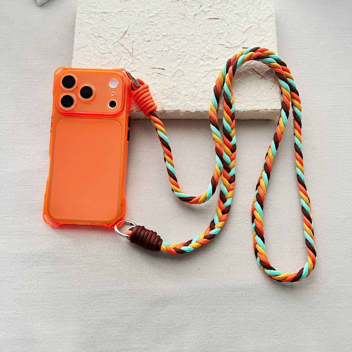 The New Braided Lanyard Phone Case Is Suitable For iPhone 17 Pro Max Strap 17 Pro Crossbody Long Rope Air Drop Protection Case