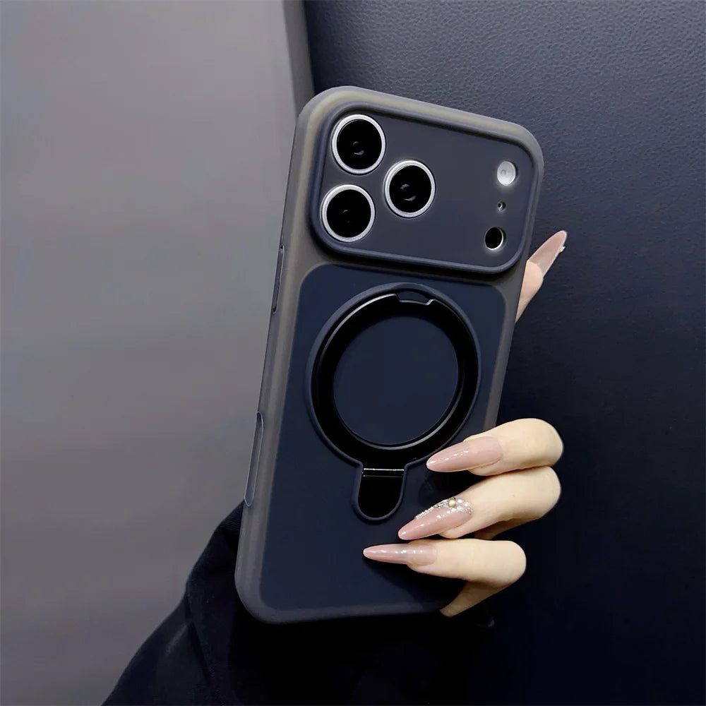 Deluxe Jelly Silicone Holder Fine Hole Mobile Phone Case for iPhone 17 Pro Max 17 Pro 16 Pro Max 15 Shockproof Protection Cover