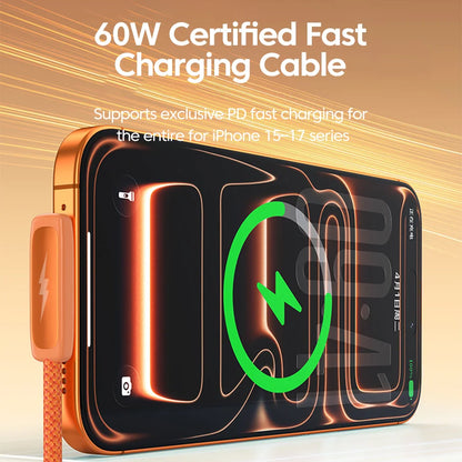60w Dual Type-C Cable USB C to USB C Fast Charging Elbow Data Transmission Line For iPhone 15-17 Xiaomi Huawei Samsung Cellphone