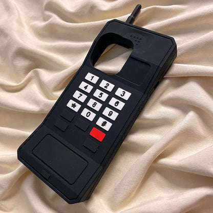 For iPhone 17ProMax 16 15 14 13 12 11 Pro Max 14 15 16 7 8 6 Plus 6s 6SPlus X XS XSMax 3D Retro Style Telephone Model Phone Case