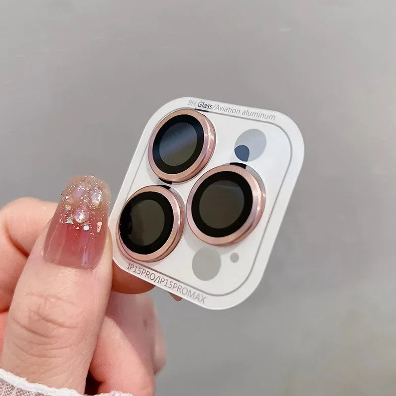 2-3Pcs Full Cover Camera Lens Protection For IPhone 15 16Plus 12 13 Pro Max 13 Mini Glass Metal Lens Protector Film Back Cover