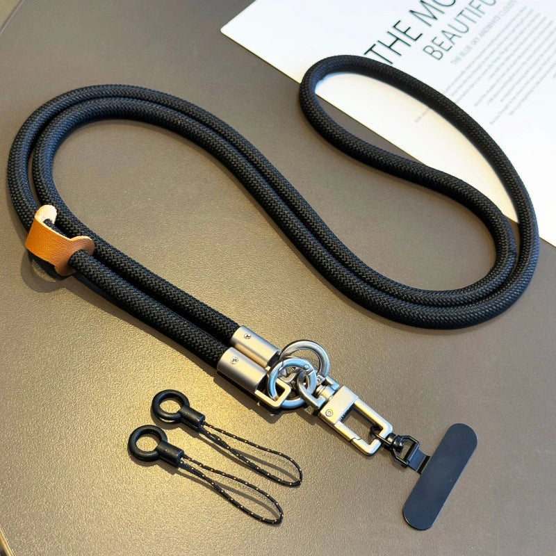 1pcs Crossbody Lanyard Necklace Strap Universal Mobile Phone Adjustment Long Hanging Rope With Clip Anti-Lost Lanyard