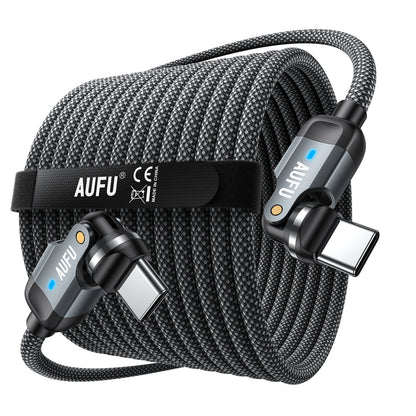 AUFU USB C Cable 60W 3A Fast Charging Cable USB C to Type C Cable for iPhone 16 15 Pro Max Samsung Galaxy S25 Ultra S24 MacBook