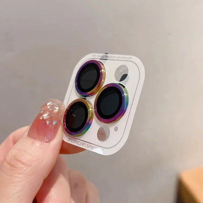 2-3Pcs Full Cover Camera Lens Protection For IPhone 15 16Plus 12 13 Pro Max 13 Mini Glass Metal Lens Protector Film Back Cover