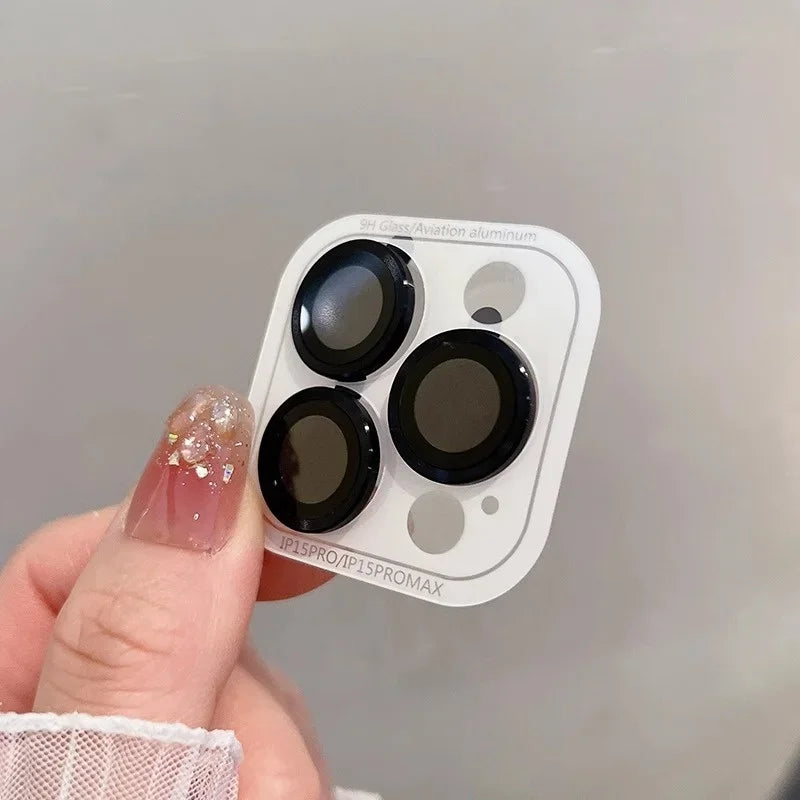 2-3Pcs Full Cover Camera Lens Protection For IPhone 15 16Plus 12 13 Pro Max 13 Mini Glass Metal Lens Protector Film Back Cover