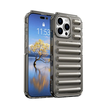 3D Capsule Air Cushion Shockproof Transparent Case For iPhone 16 15 14 13 12 11 Pro Max X XR XS Fashion Bright Color Soft Cover