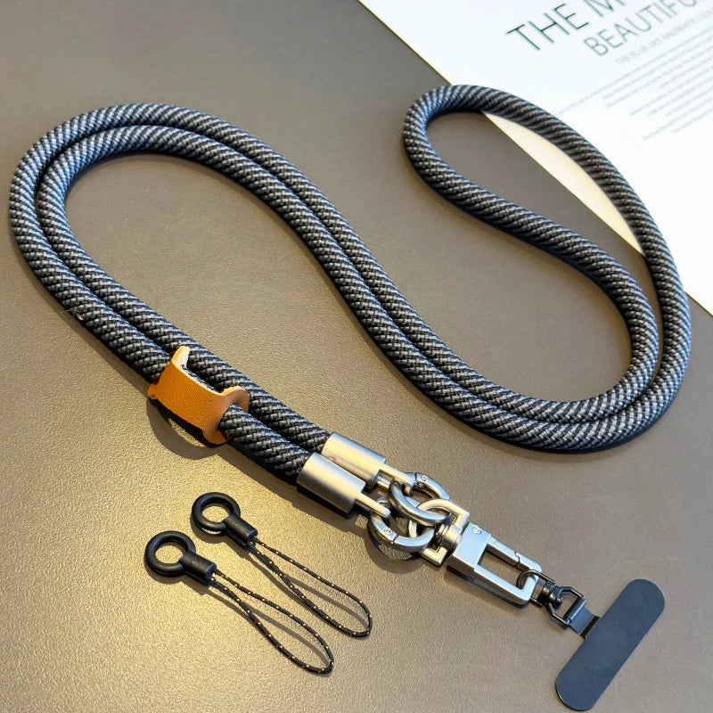 1pcs Crossbody Lanyard Necklace Strap Universal Mobile Phone Adjustment Long Hanging Rope With Clip Anti-Lost Lanyard