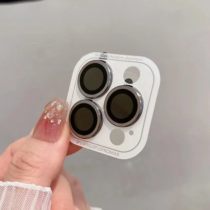 2-3Pcs Full Cover Camera Lens Protection For IPhone 15 16Plus 12 13 Pro Max 13 Mini Glass Metal Lens Protector Film Back Cover