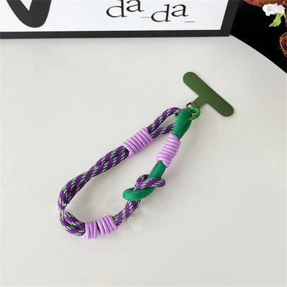 Cute Mobile Phone Lanyard Hanging Decoration Can PLR Carried Twist Rope Anti-loss Pendant Fashion Strong Wrist Short Straps Band